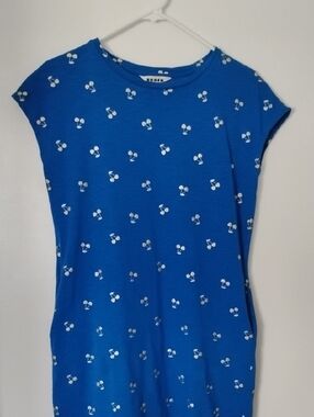 Boden Shirt Dress With Gold Cherries